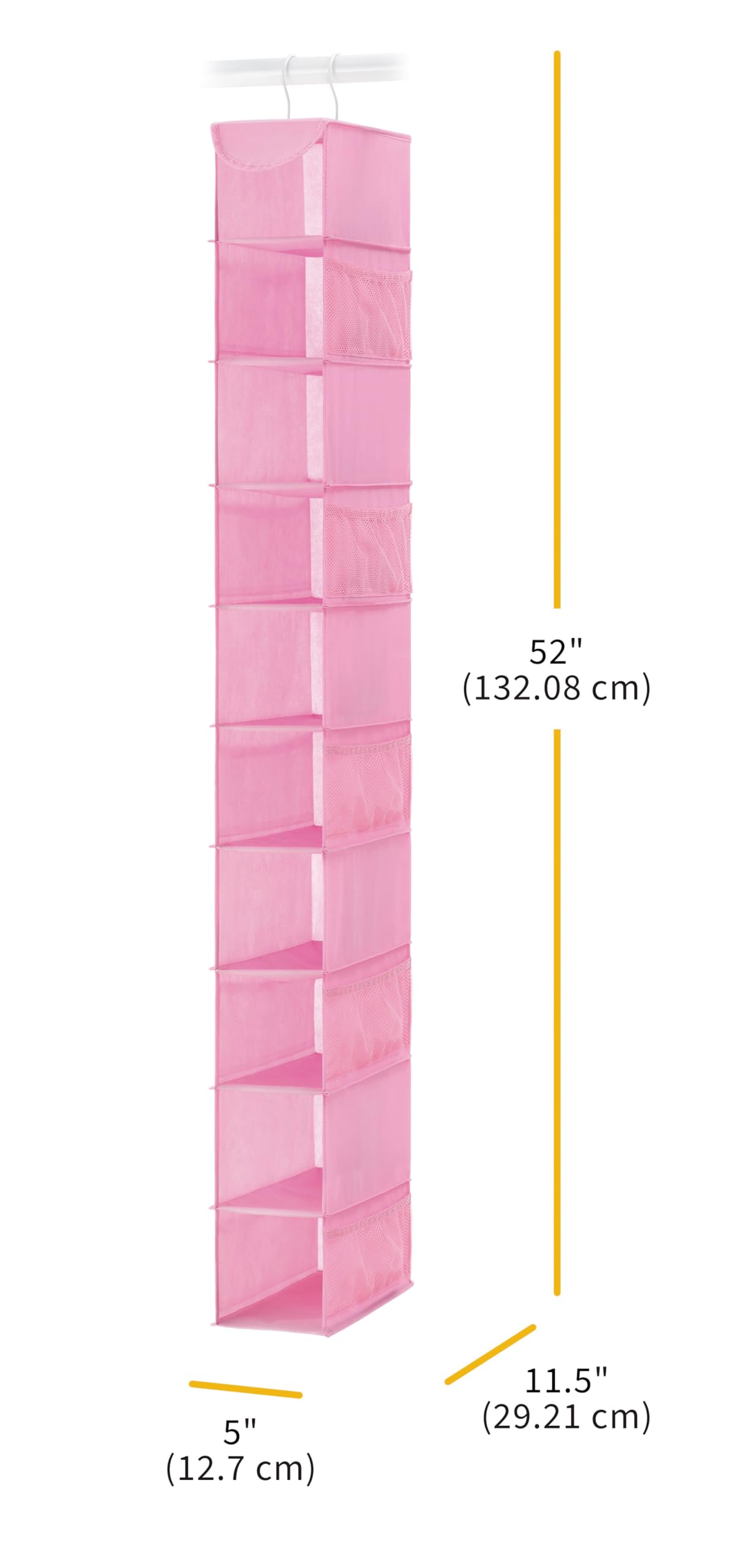 Whitmor Hanging Shoe Shelves, Pink
