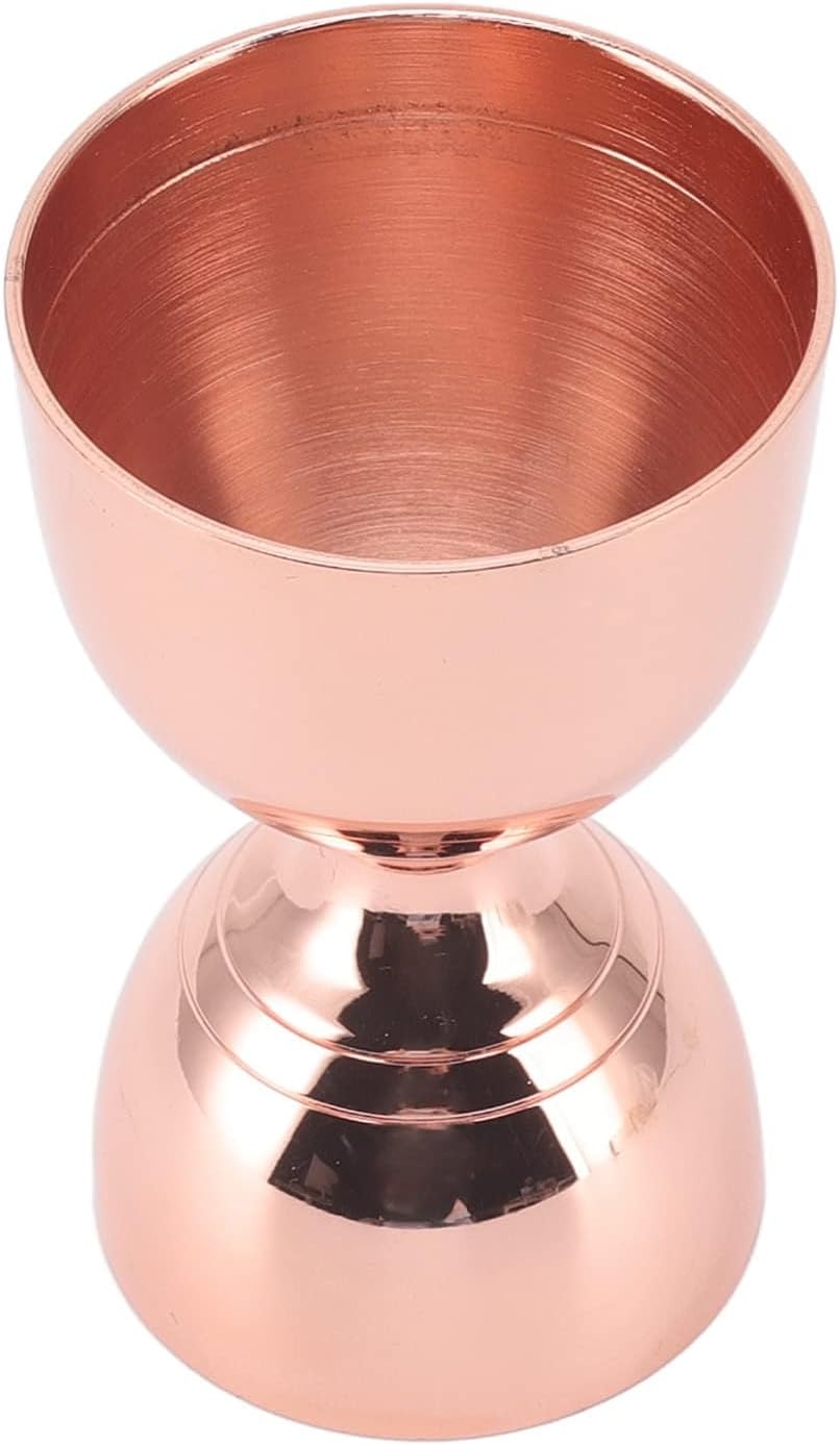 Copper Jigger Premium Double Cocktail Jigger Made from Stainless Steel Jigger Stainless Steel Tool(30/60ml Rose Gold)