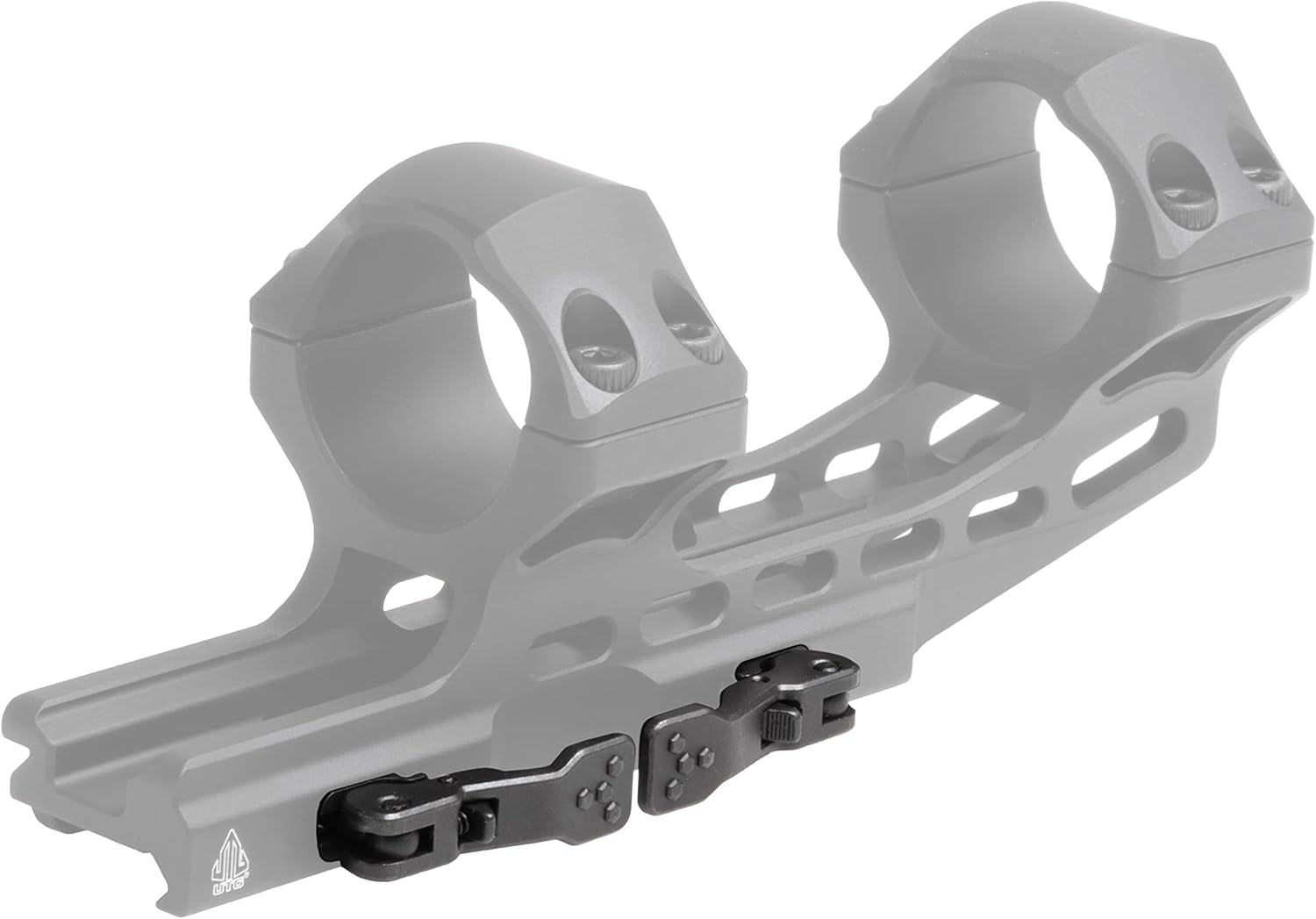 UTG ACCU-SYNC QR 30mm, High Pro, 50mm Offset Scope Mount Black