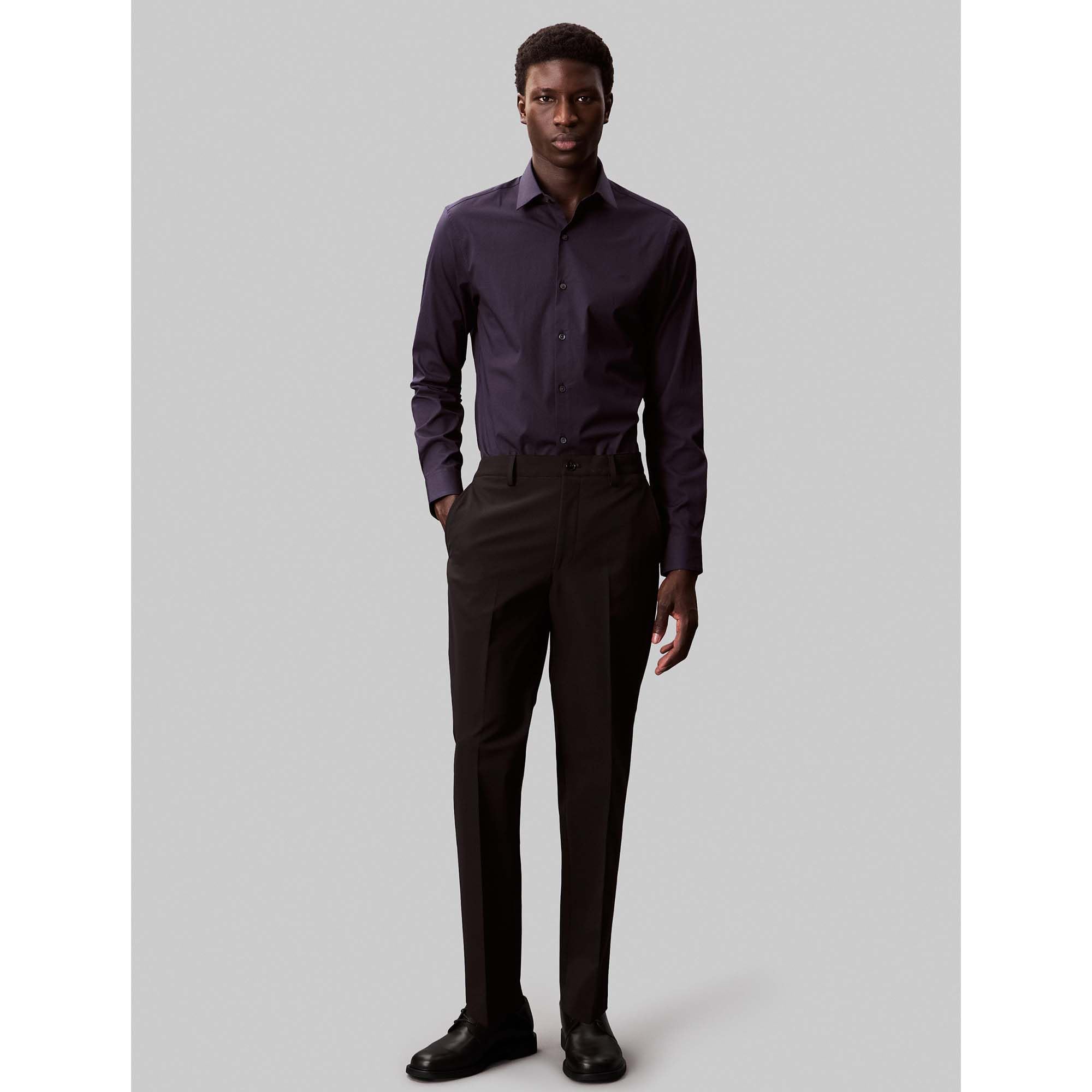 Calvin Klein Camicia Slim Esntl Poplin No Adulto
