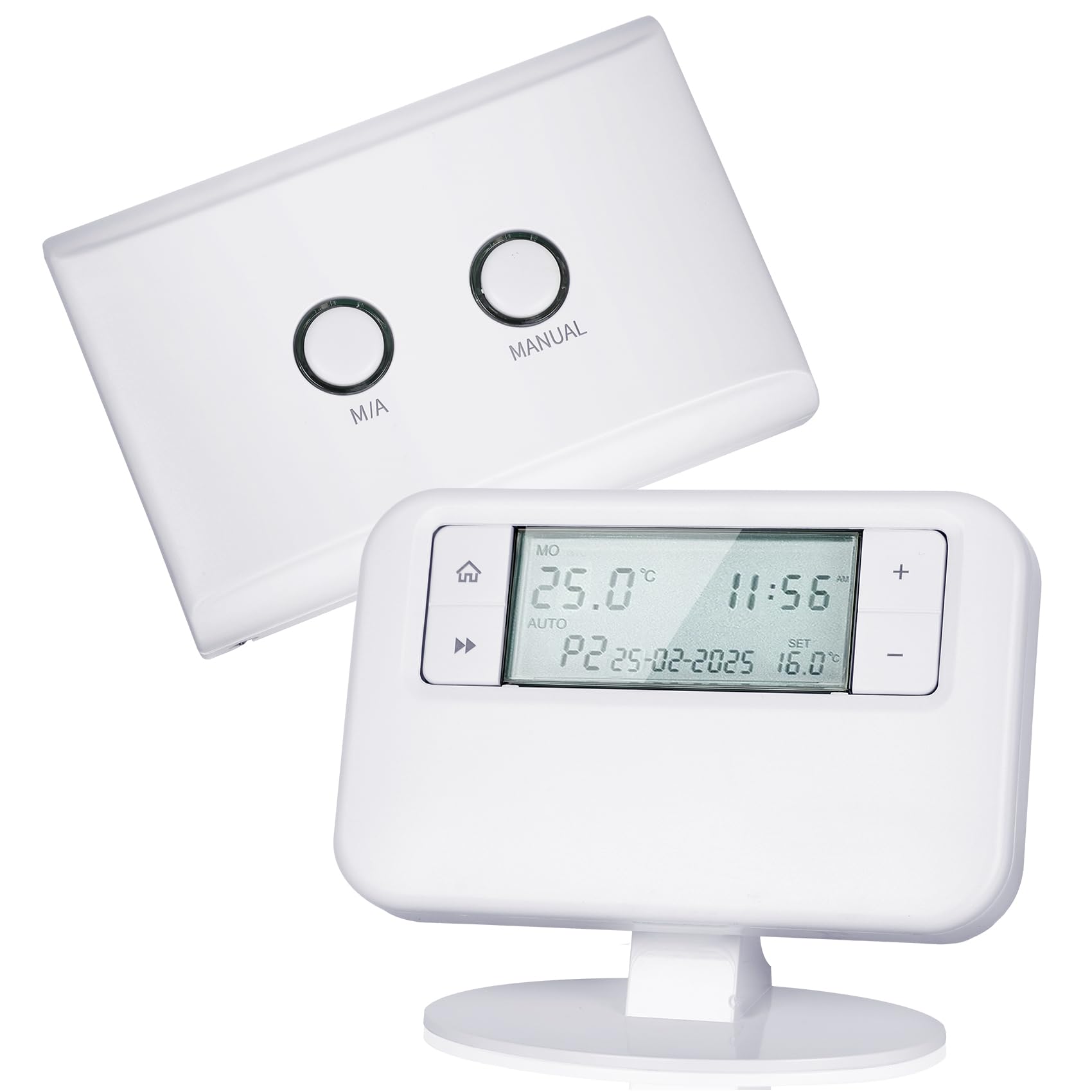 ESRTP4RF+ kabelloses, programmierbares Thermostat - Passen Sie die Innentemperatur über Programmierung an, verwalten Sie Heizsysteme intelligent und fördern Sie die Energieeffizienz