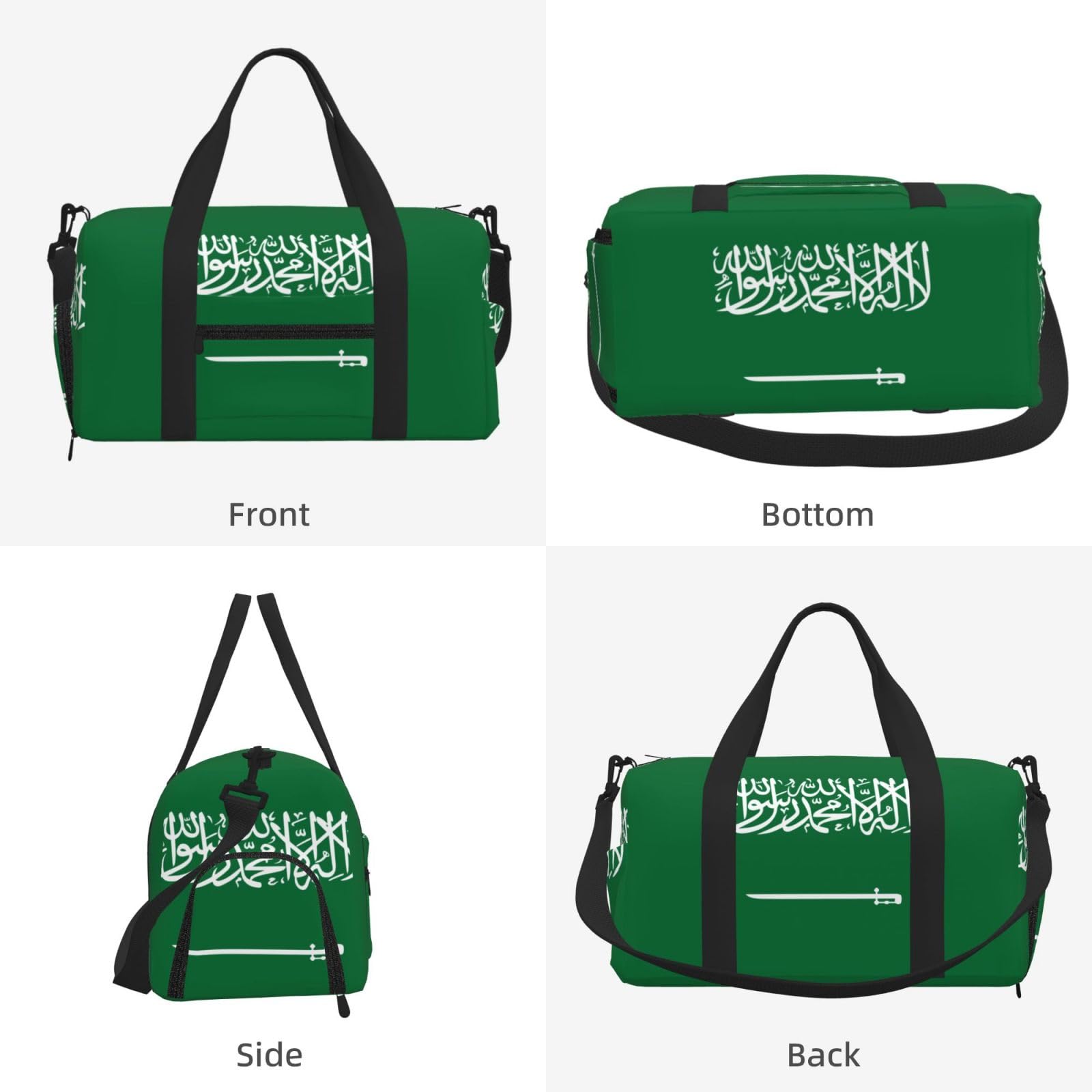 Flag of Saudi Arabia - Bolsa de gimnasio, impermeable, con compartimento