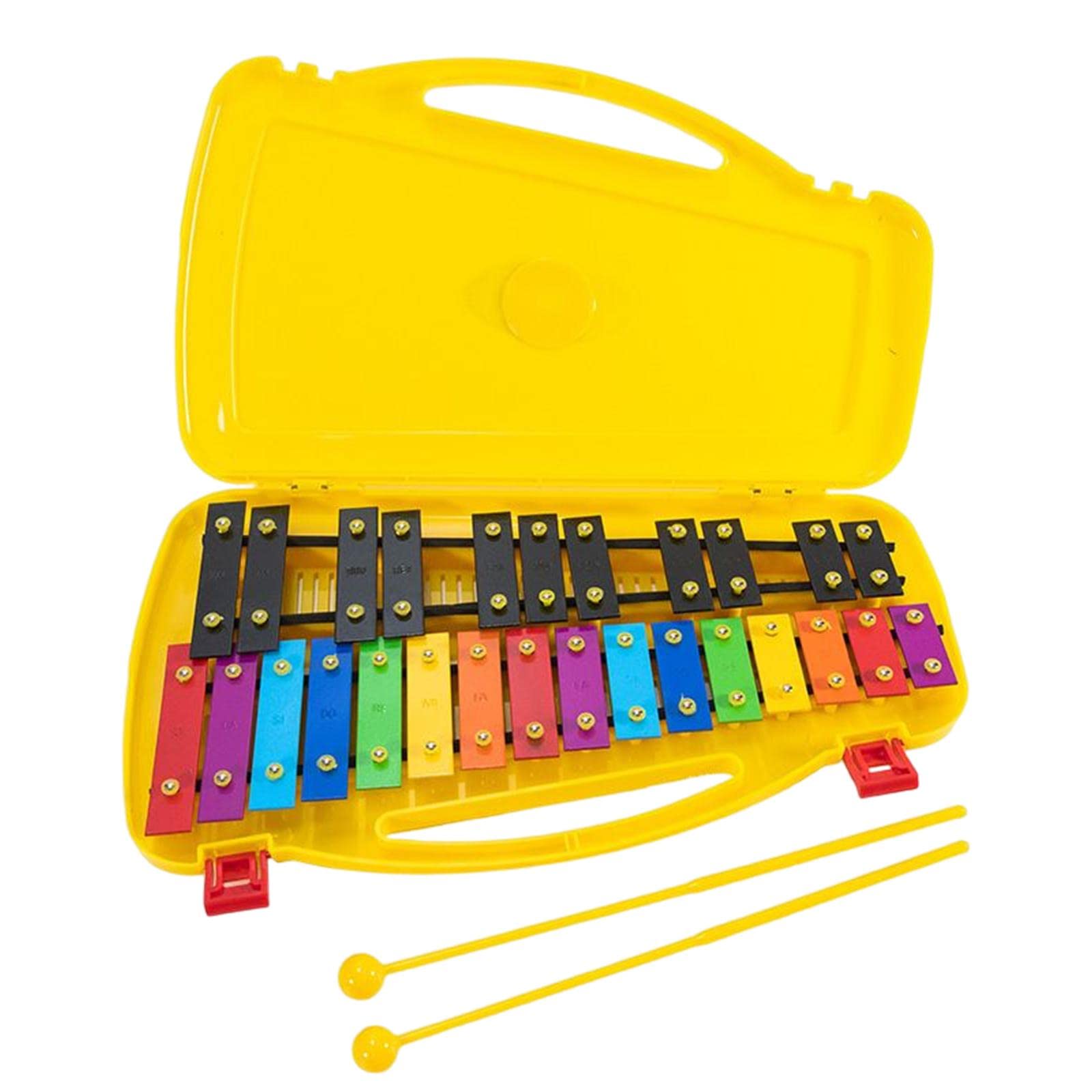 Glockenspiel Professionnel à 27 Notes, Xylophone pour Enfants, Instrument de Musique à Percussion, Xylophone, Coloré