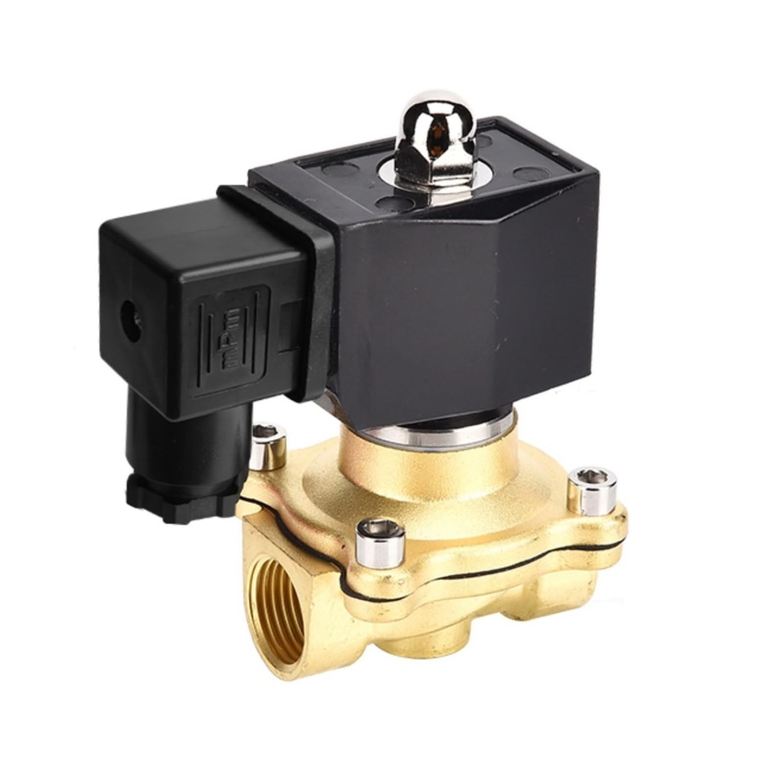 Válvula solenoide impermeable IP65 con cuerpo de latón de 1/2 pulgada 220V