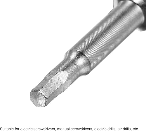 Miniatura 4 de uxcell Broca de destornillador de cabeza hexagonal magnética de 332 pulgadas, vástago hexagonal de 14 de pulgada de longitud de 2 pulgadas,