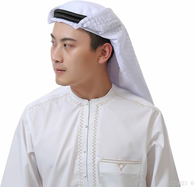 Amorar Copricapo Musulmano Abito per Foulard Musulmano Testa di Copricapo  Uomo : Abbigliamento