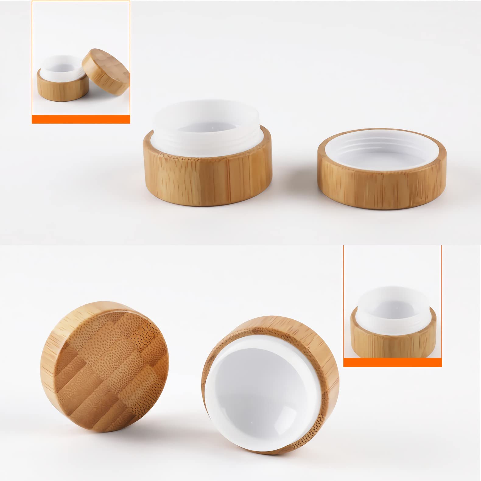 10 Barattolini Vetro 5 Ml Per Cosmetici - Contenitori Trasparenti Per Creme, Balsami E Polveri - Foto 6