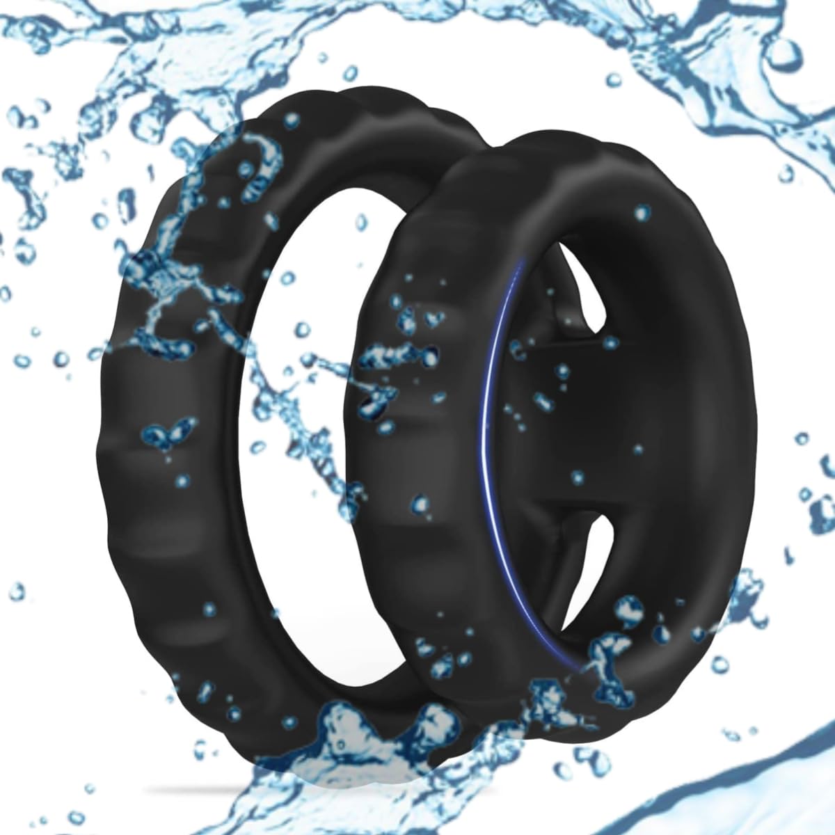 Silicone Cock Ring for Men, Soft Stretchy Penis Ring Penis for Sex Toy for Men Sunglasses U11-6P-AQ11