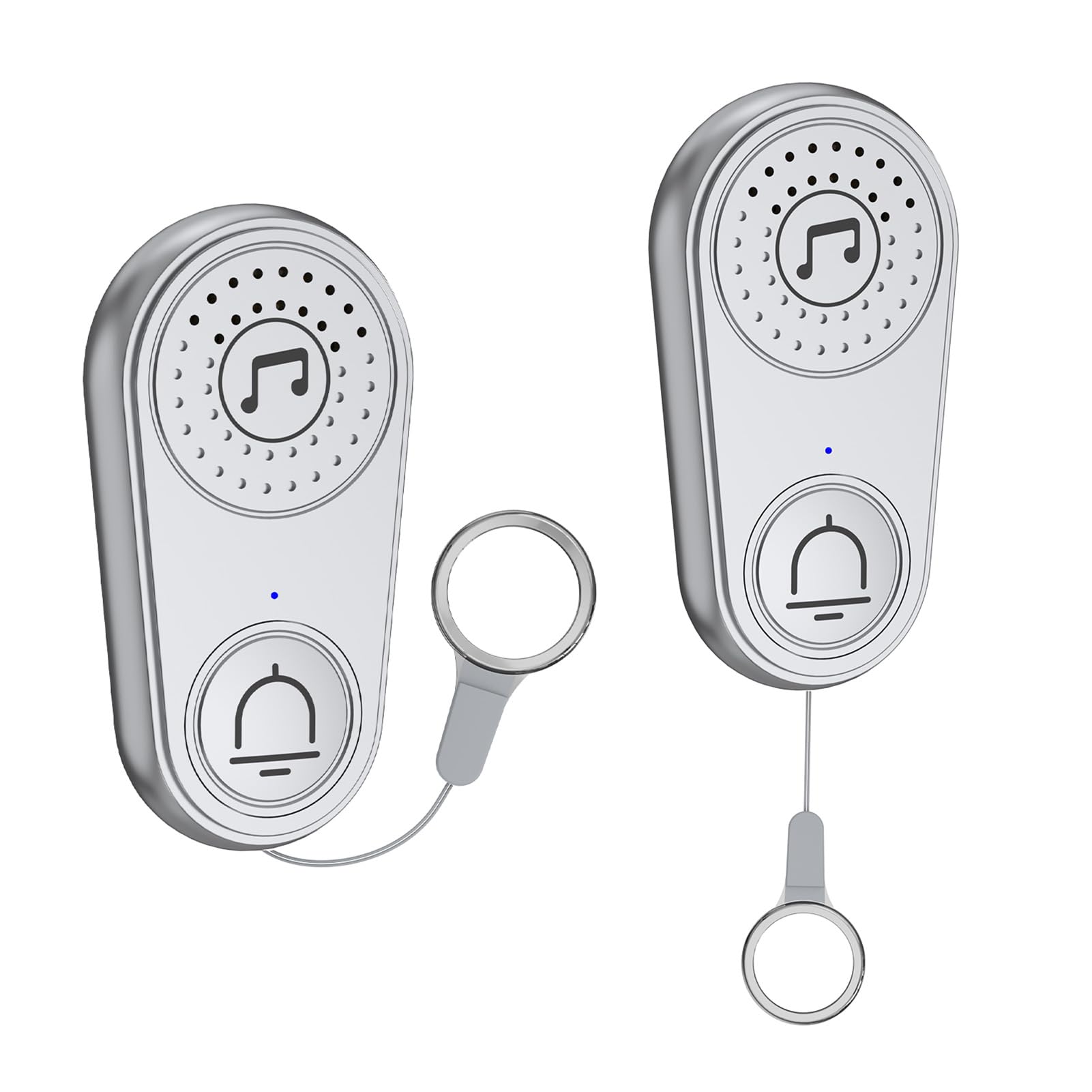2-Kanal-Rufmaschine Caregiver Pager Call Button Elderly Wireless Call Button Einstellbare Lautstärke Mehrere Musikoptionen für Home Office