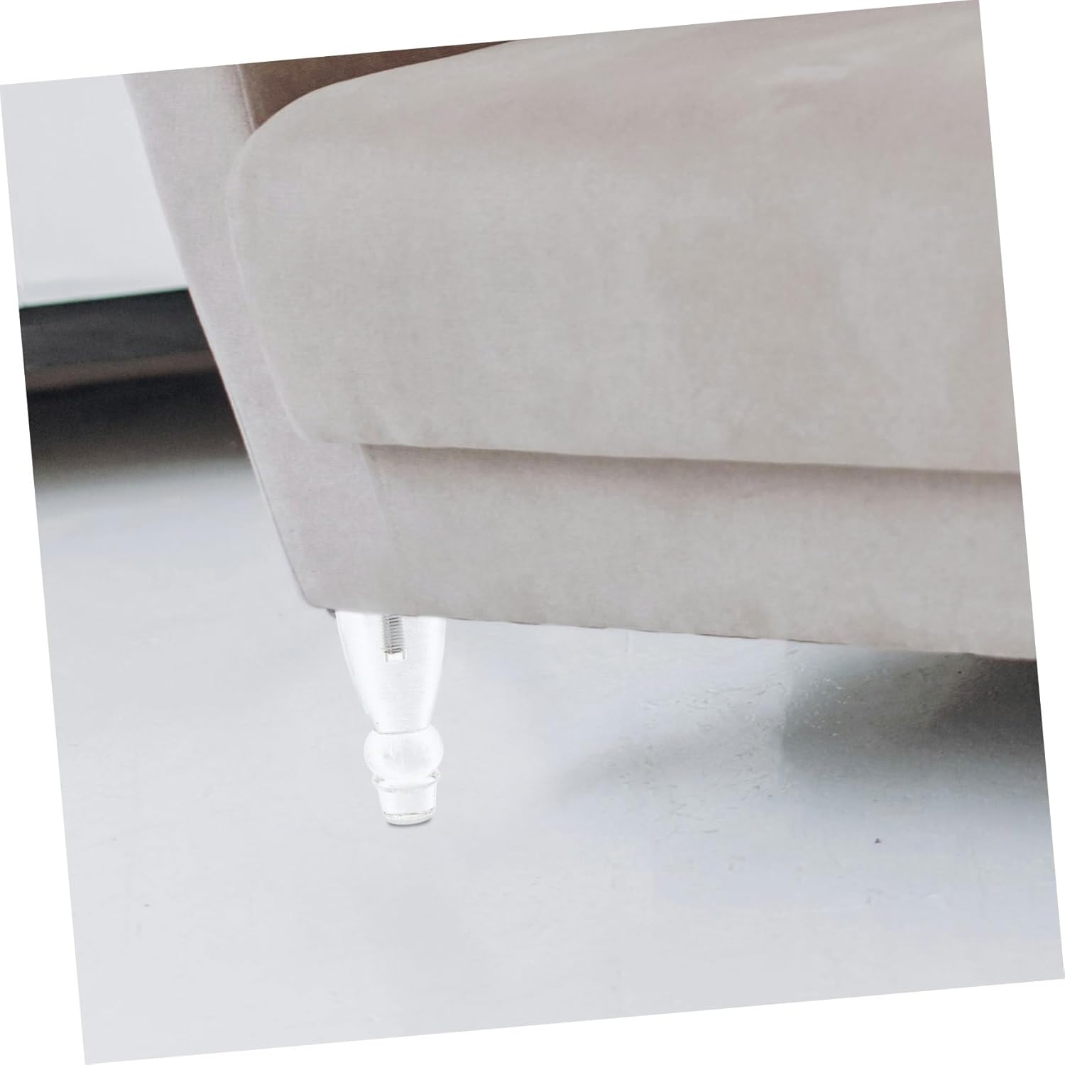 POPETPOP 4pcs Acrylic Furniture Legs Cabinet Support Feet for Sofas Tables Cabinets User-Friendly Installation Multiple Versatile Style for Home