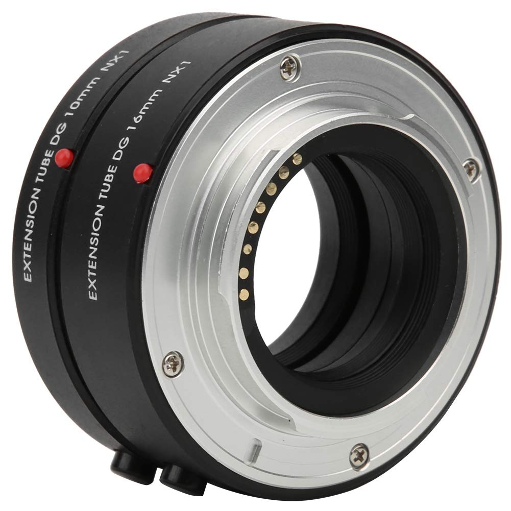 Anillo Adaptador de Tubo de extensión Macro con Enfoque automático NX1 de 10 mm + 16 mm para cámaras con Montura NX
