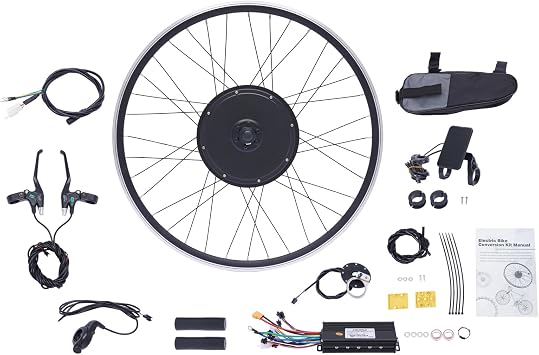 Electric Bike Conversion Kit, 1000W 48V Electric Bicycle Motor Kit Front Wheel Powerful Motor E-Bike Conversion Kit with Display Dual Mode Controller for 28-Inch, 29-Inch