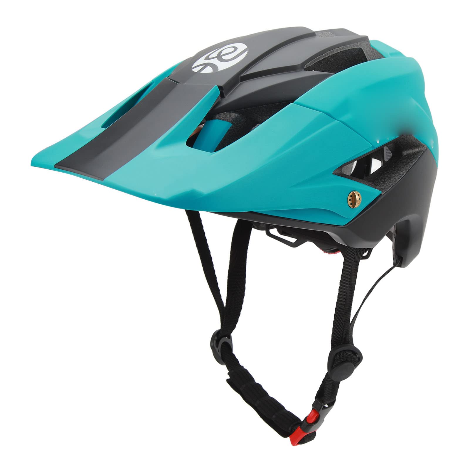 Casque Vélo Cyclisme Leger HTY - Noir Rouge, Taille 58-62cm Avec Lumière
