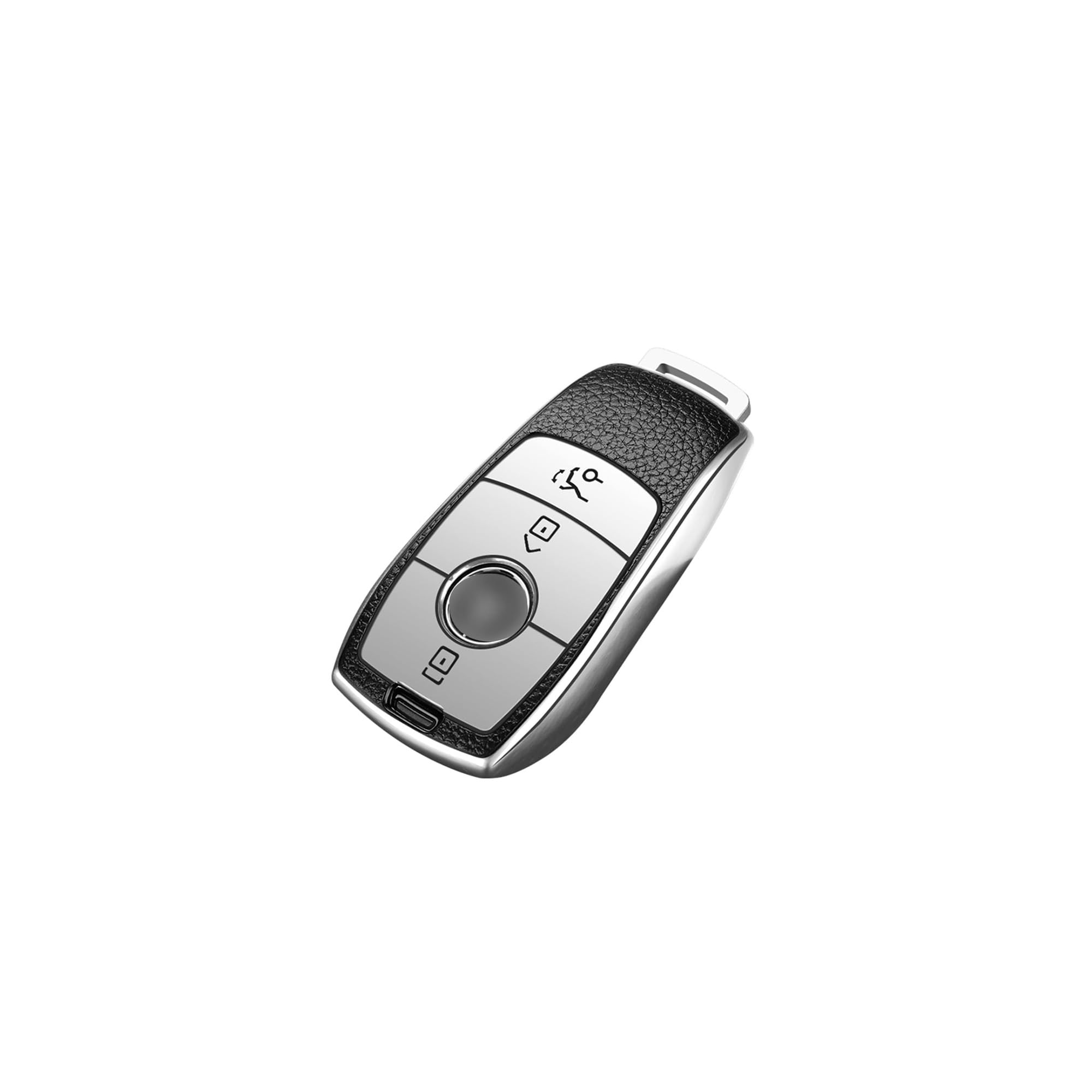 Ontto Custodia In TPU Per Chiave Mercedes Classe A, C, E, S, GLC - Verde Scuro Con Bordo Dorato