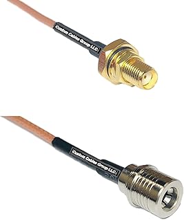 0.5 feet RG316 SMA Female O-Ring to QMA Male RF Pigtail Coaxial Cable