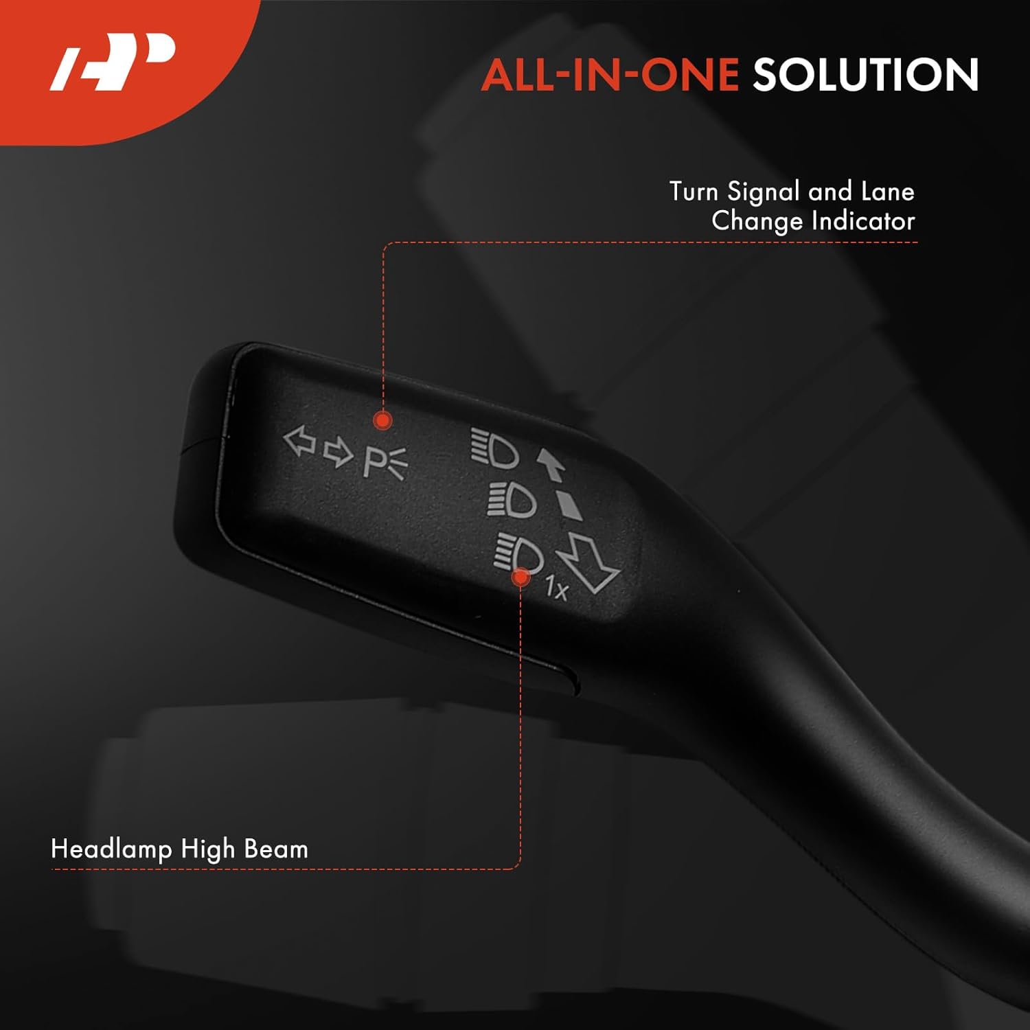 A-Premium Floor Mounted Headlight Dimmer Switch Compatible with Audi A4 2003-2010, A4 Quattro 2003-2008, Q7 2007-2008, A6 2006-2008, RS4 2007-2008, S4 2004-2009, S6 2007-2008, S8, A6 A8 Quattro