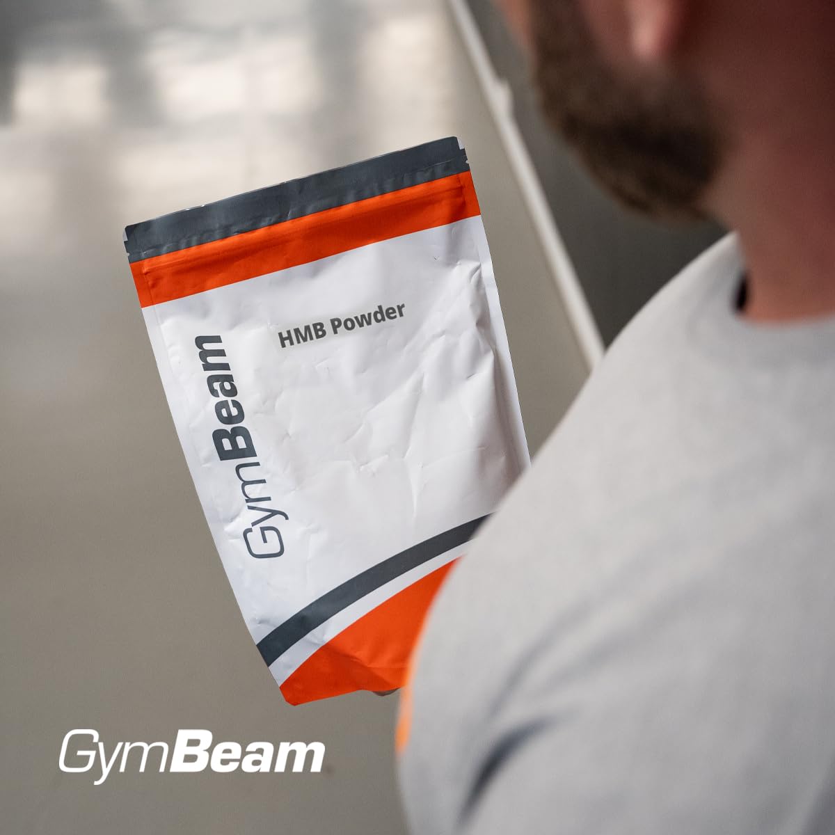 GymBeam HMB Pulver - Hochwertiges Hydroxybetamethylbutyrat, Aminosäuren-Supplement, essentieller Leucin Metabolit mit anabolem Potenzial, unterstützt mTOR-Signalweg-Aktivierung, 300g