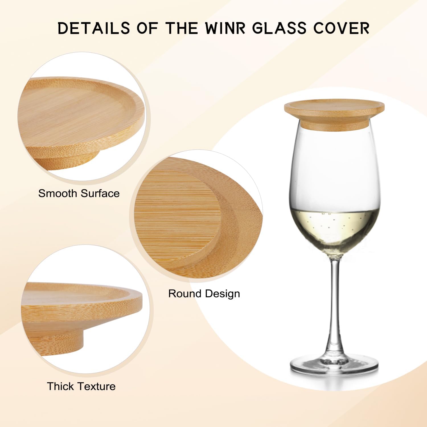 10Pcs Wine Glass Charcuterie Topper, Mini Boards, Appetizer Plates, Glass Covers to Keep Bugs Out for Family Gatherings Bars Restaurants