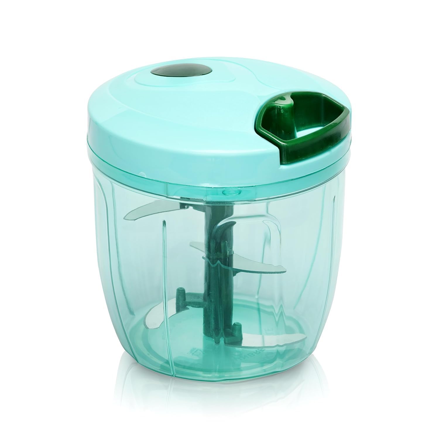 1000ml manual vegetable chopper | 6 stainless steel blades | pull cord