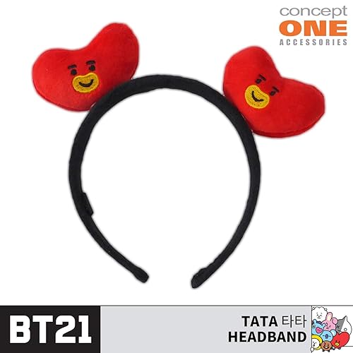 Miniatura 2 de Concept One BT21 LINE FRIENDS - Diadema bordada de felpa para mujer tata