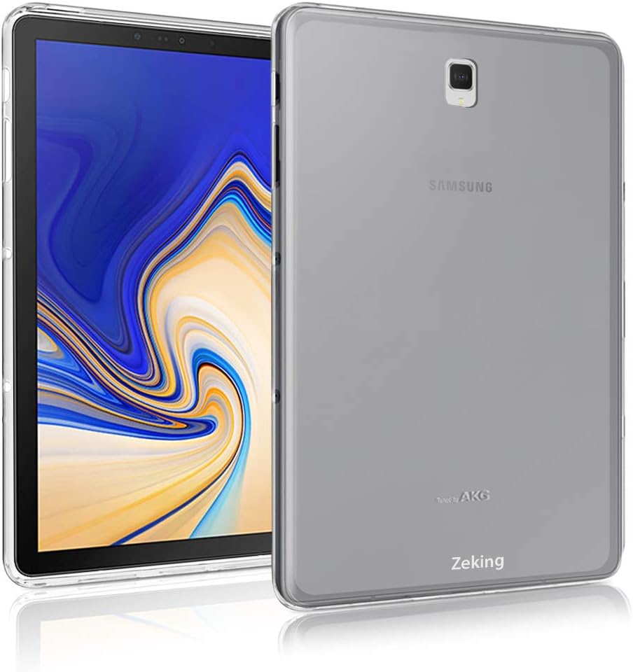 for Galaxy Tab S4 (10.5 inch) T835 T830 Case, Ultra Slim Thin Anti-Scratch TPU Rubber Soft Skin Silicone Premium Protective Case Cover for Galaxy Tab S4 (10.5 inch) (Transparent)