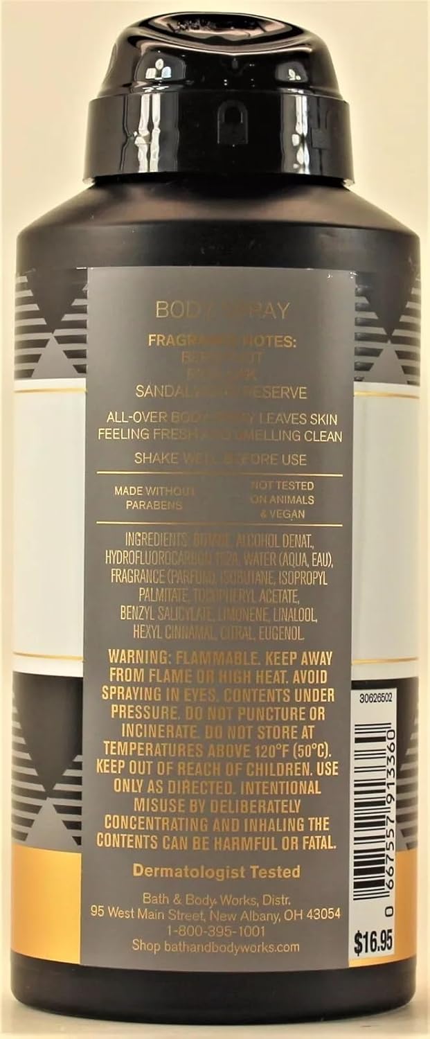 Men's Collection Body Spray Cologne Mist GINGHAM LEGEND 3.7 oz