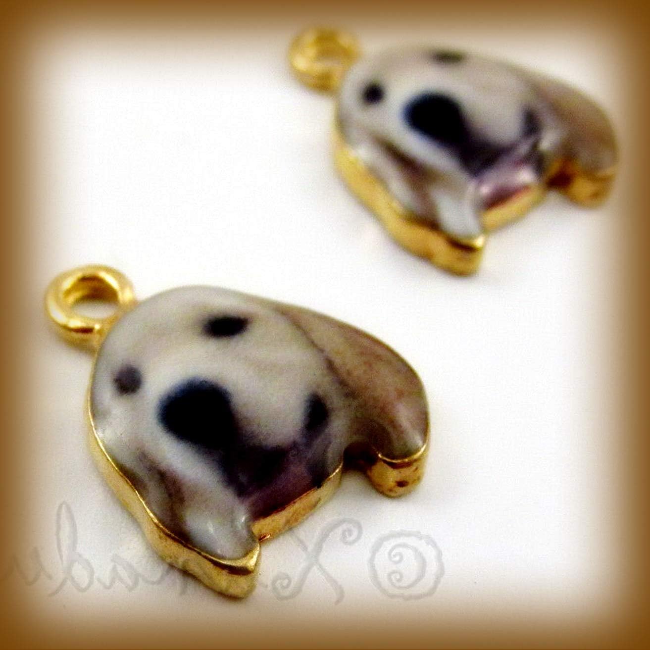 Golden Retriever Puppy Dog 18mm Gold Plated Charms 10PCs Vintage Crafting Pendant Jewelry Making Supplies - DIY for Necklace Bracelet Accessories by CharmingSS