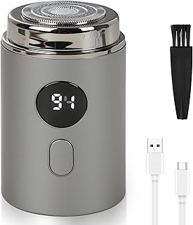 Mini Portable Electric Shaver for Man Women, USB Rechargeable Waterproof Electric Razor, Pocket Single Trimmer for face Hair for car, Travel, Office, Home use, Business Trip (Black)