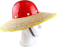 Vista 2 de Mipcase Sombrero duro, sombrero de paja tejida de paja completa, protección de extensión de protección para el sol, visera solar, accesorios