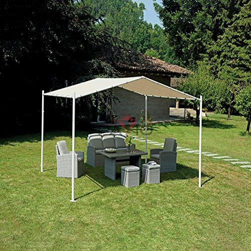 Patio Paradise 7' x 15' Sun Shade Cloth with Grommets Rectangle Shade Sail Straight Edge, Outdoor Patio Shade Canopy Pergola Cover UV Block Fabric for Backyard Deck Garden Activities, Beige — view 8