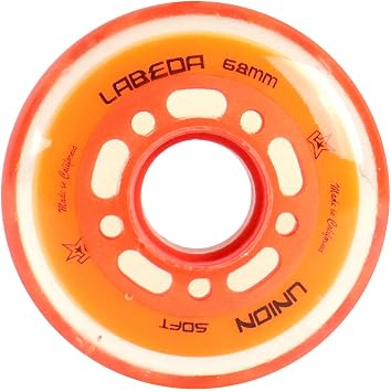 Labeda Roller Hockey Wheel Union Indoor Soft 76A Orange 68mm