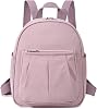 VASCHY Small Backpack Womens, Lightweight Rucksack Bag for Travel, Waterproof Mini Backpack for School, Work & Daily Use – Nylon Casual Daypack Handbag Pink
