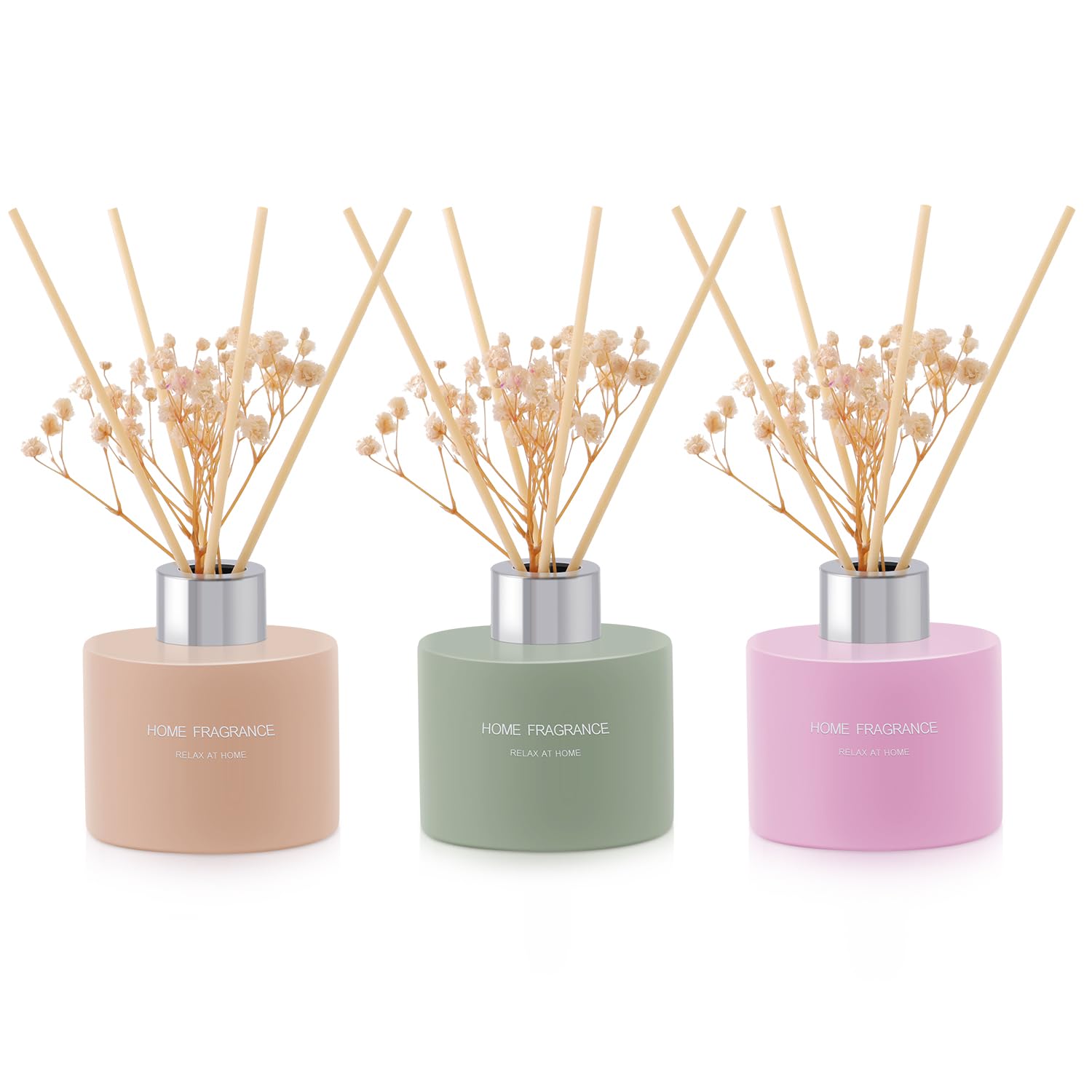 L'odeur Vill Raumduft Reed Diffuser,Luxus Aromaduft Duftstäbchen, Langanhaltender Duft für Wohnzimmer Schlafzimmer Bad Büro