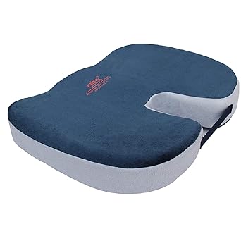 OTEX MEMORY FOAM Coccyx Seat Cushion For Tailbone Sciatica, Lower Back Support and Pain Relief Seat Cushion Pain Relief For Office/Home Chair (Above 80kg Wt)