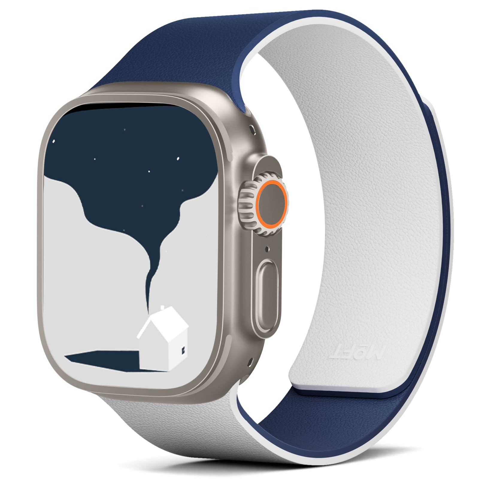 MOFT Zapasowy pasek kompatybilny z Apple Watch 40/41/42/44/45/46/49/38 mm, dwustronny, magnetyczny pasek do smartwatcha, akcesoria do iWatch Ultra 3/2/1 i Series 11/10/9/8/7/SE/6/5/4/3/2/1