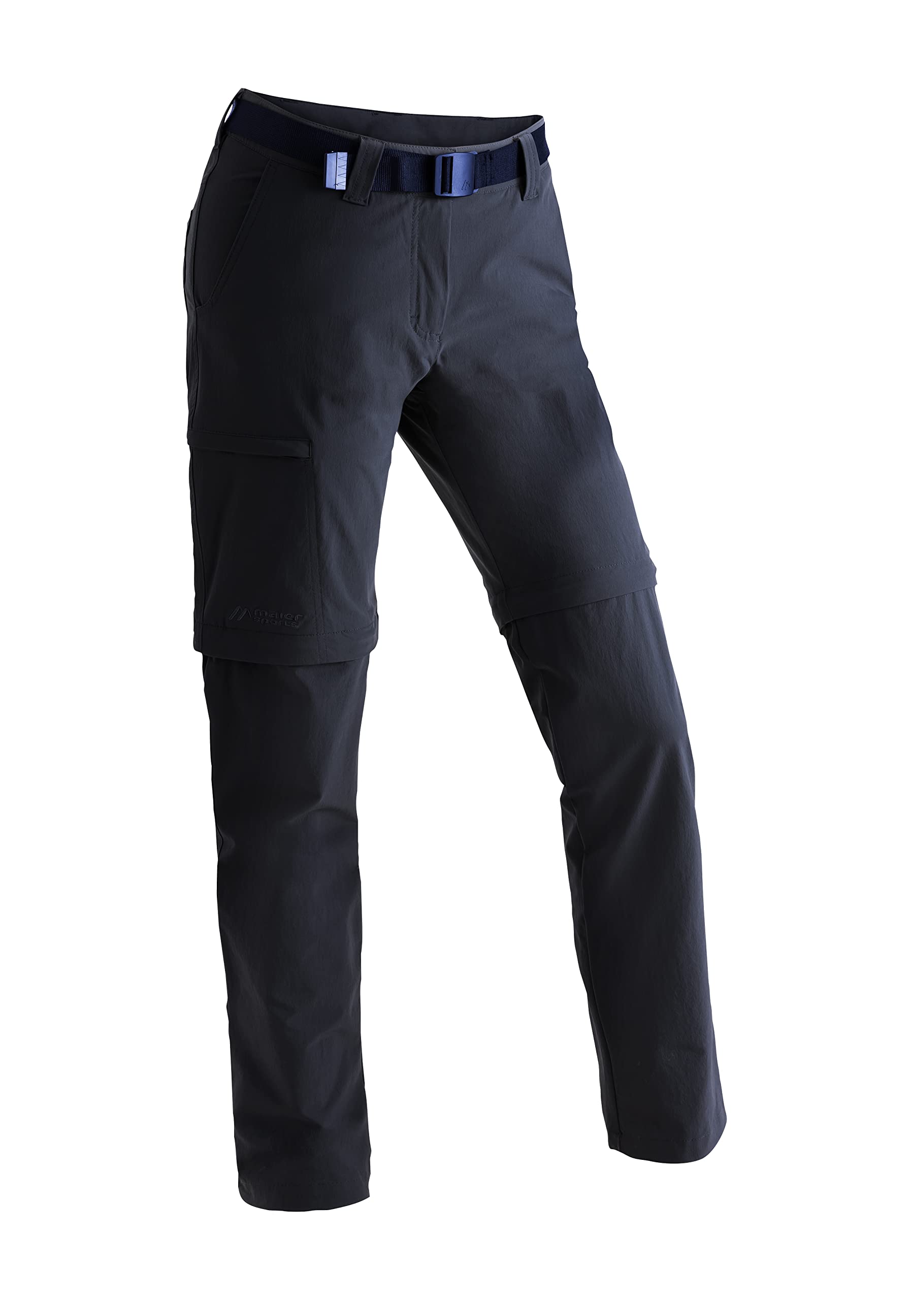 Maier Sports Inara Slim Zip, Damen Wanderhose, Wasserabweisende Hose für Trekking und Hiking, Enganliegender Schnitt, Zipp-off-Funktion, PFC-frei, mSTRETCH pro 4 & Dryprotec