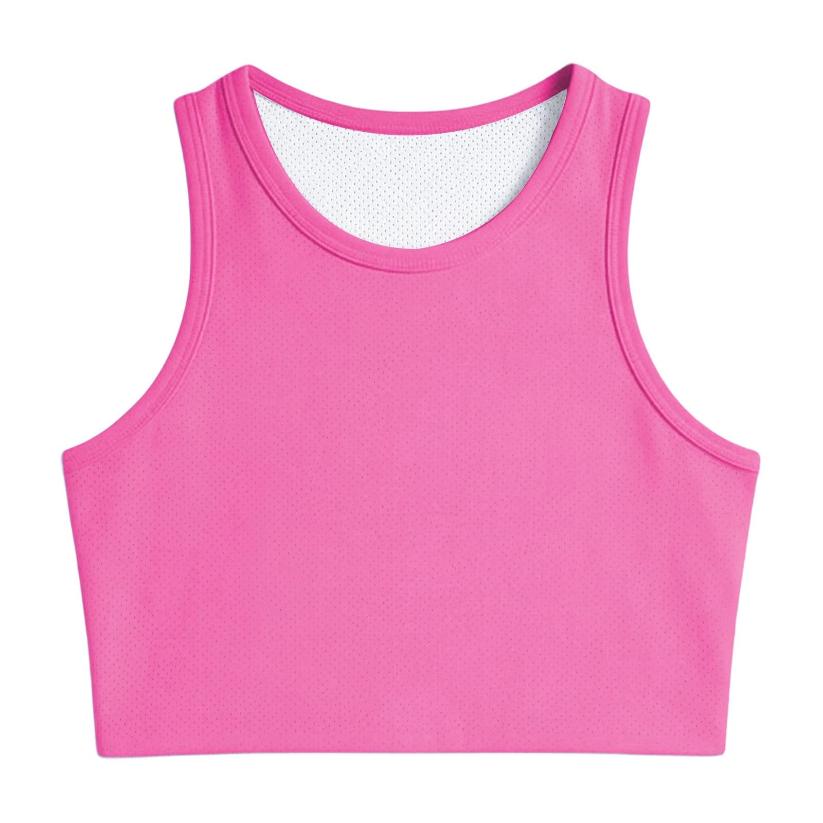 Camiseta sin Mangas Deportiva para niñas, Transpirable, para Entrenamientos y Deportes, cómoda y elástica, Ideal para jóvenes.
