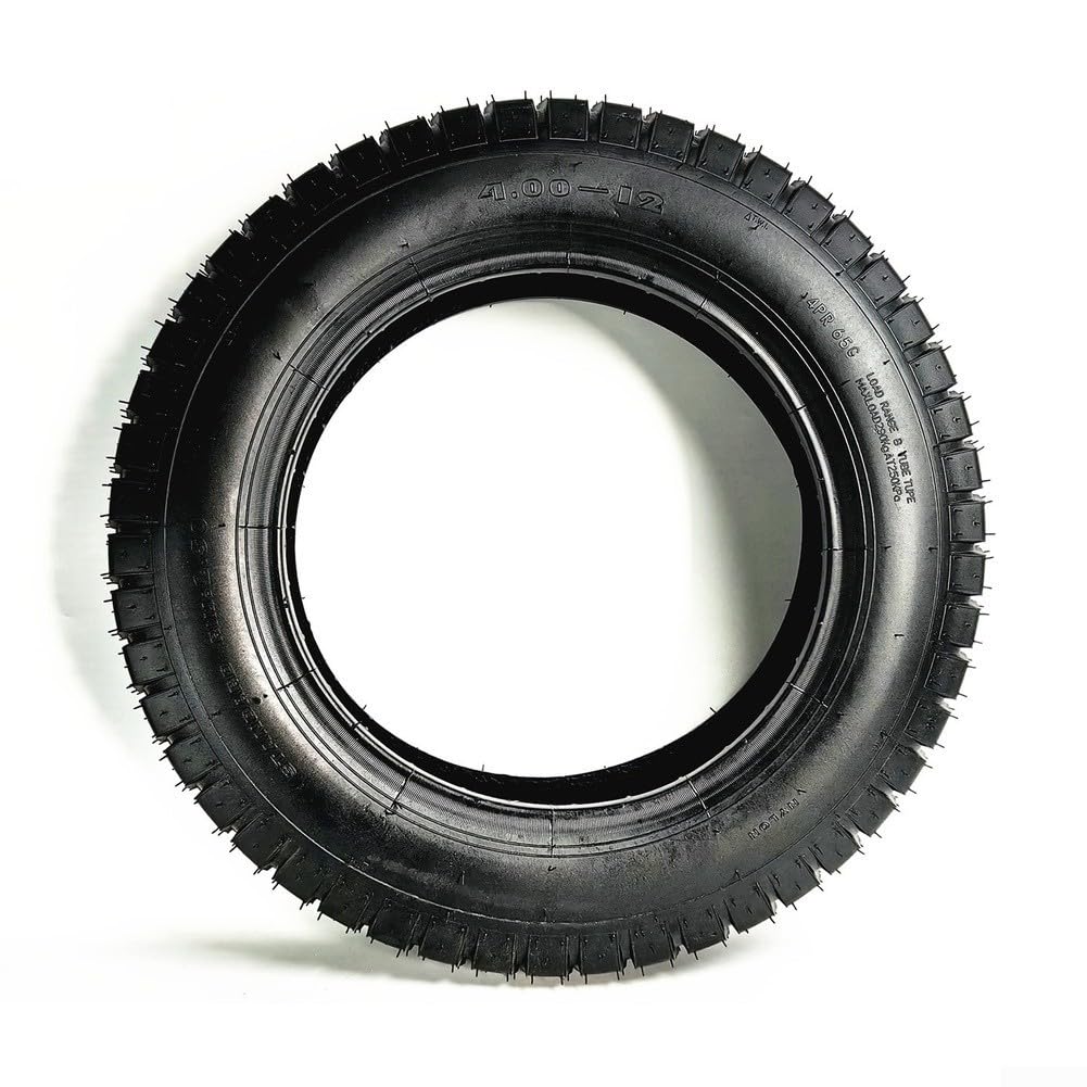 Kit di pneumatici e camera d'aria per bici elettrica, 16 x 4,0, con valvola diritta, in gomma resistente per ruote da 12", parti di ricambio ad alta capacità di carico (un kit)