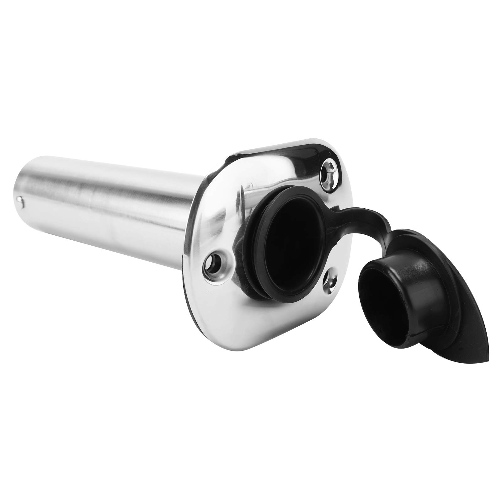 YaeMarine 4Pcs Stainless Steel Rod Holders with Rubber Cap, Liner, Gasket