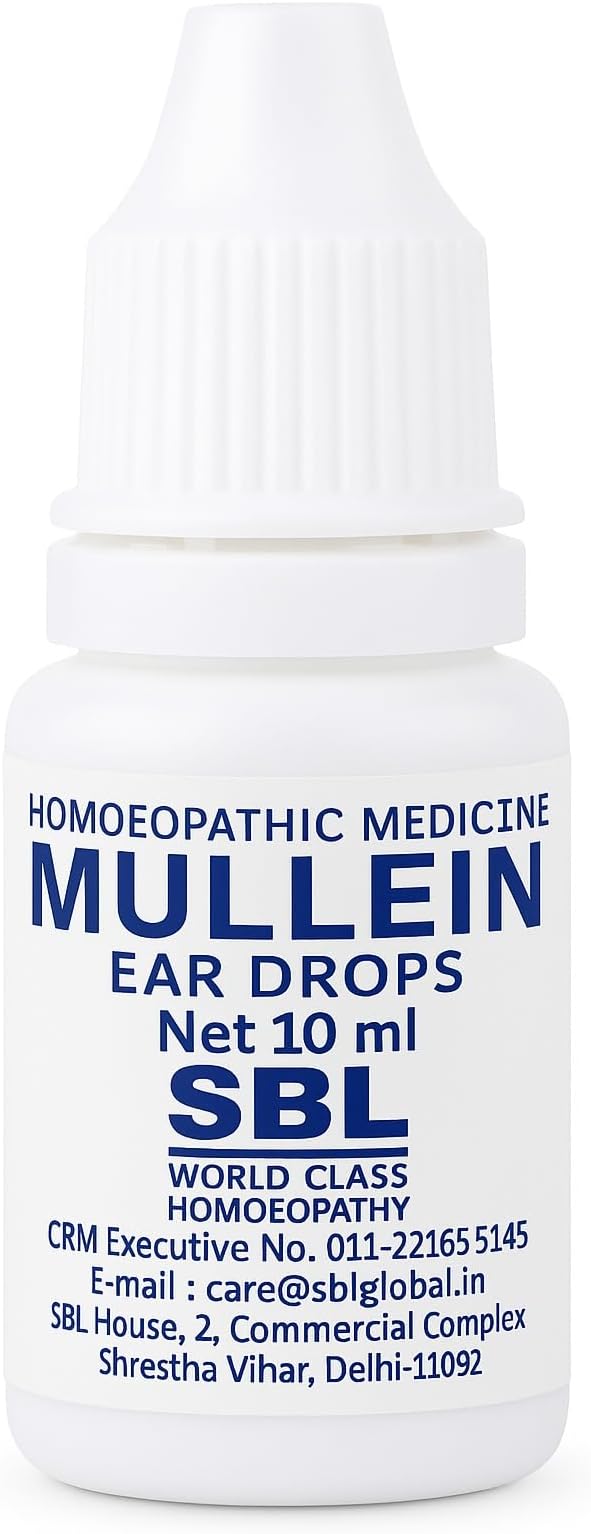 Sbl Mullein Ear Drops Infections Earache Effective Relief Pain, Swimmer'S Ear, Excessive And Hardened Wax | Removal Solution With Natural Ingredients