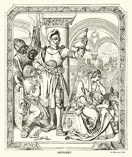 Poster Daniel Maclise Chevalerie impression de qualité supérieure GerRit