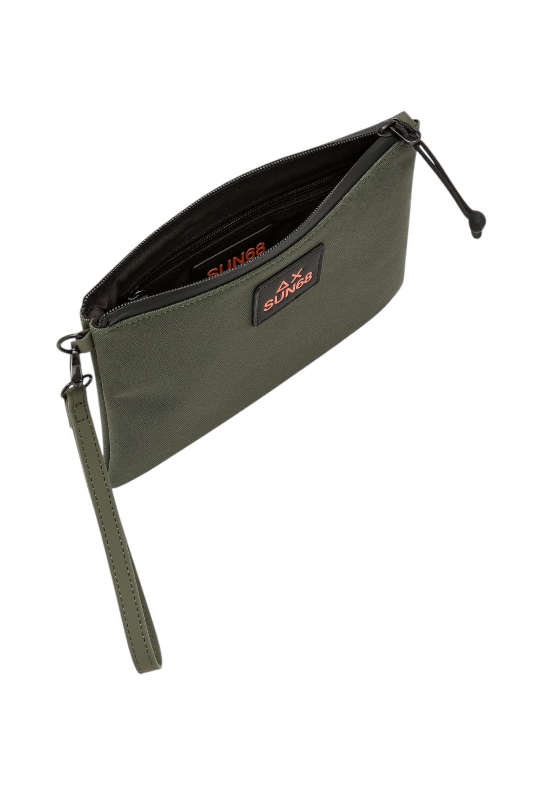 SUN68 Uomo Pochette Y36111 Poliestere Verde Scuro Taglia Unica