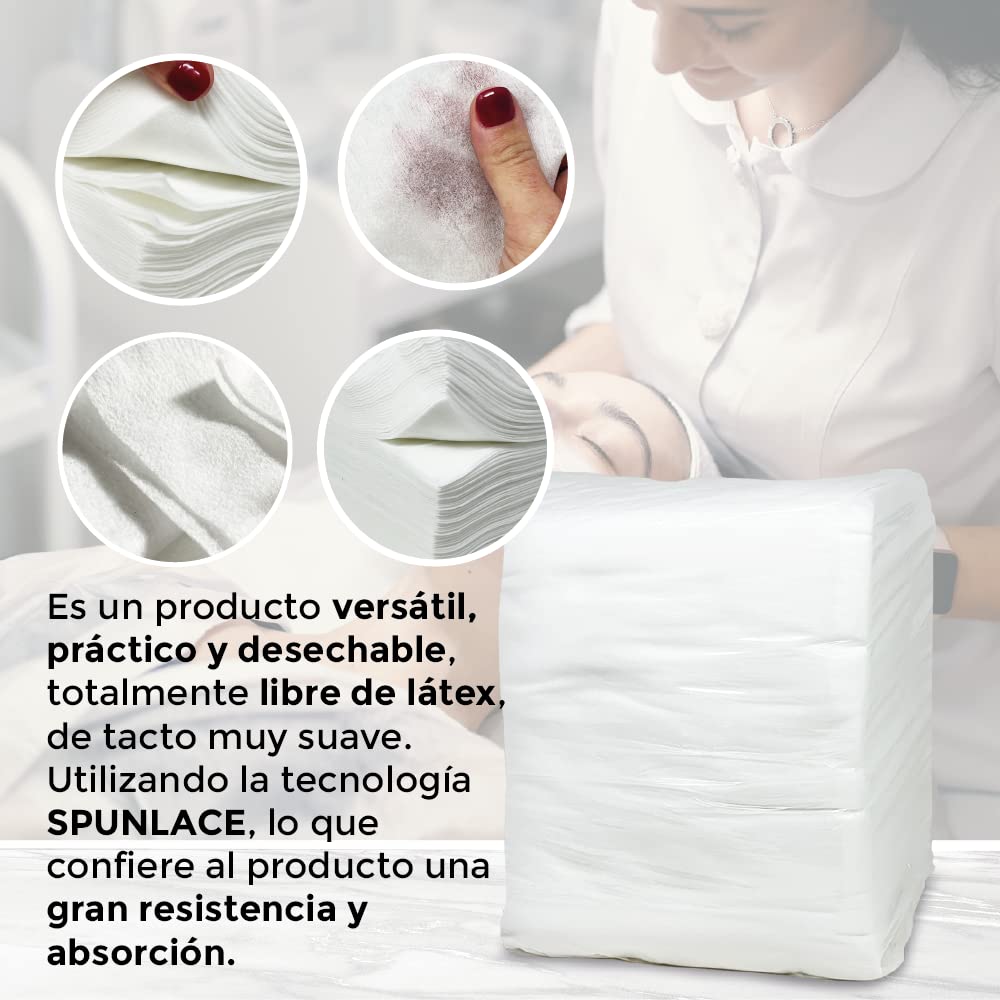 Asciugamani Monouso in Spunlace | 40x80 cm, 800 unità | Parrucchiere, Estetica, Saloni di Belleza, Pedicure, Hotel, Saloni per Massaggi