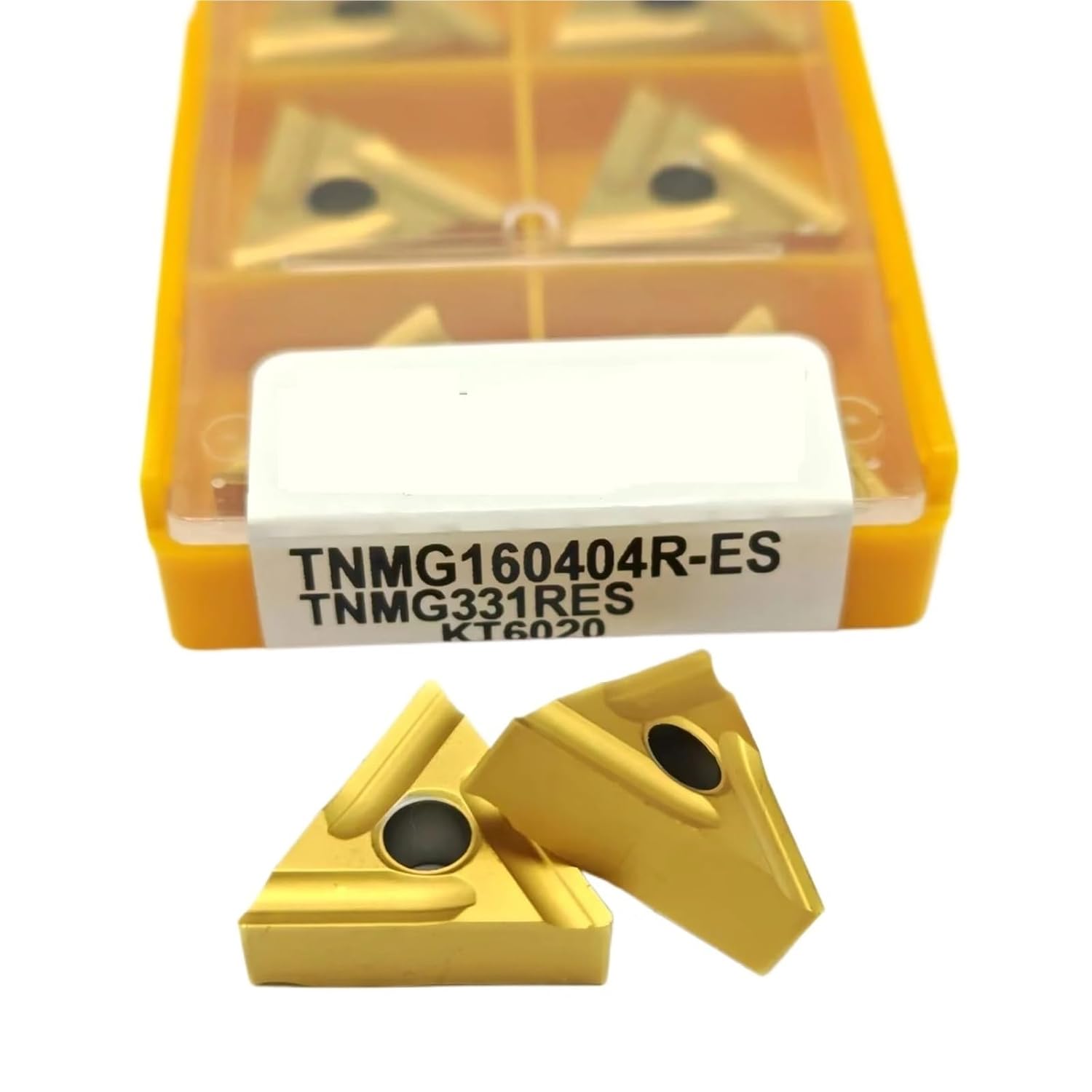 Lathe bits Cutter Inserts 10PCS TNMG160404R TNMG160408R Carbide Insert Cylindrical Turning Tool CNC Metal Lathe Tool(TNMG160404R KT6020)