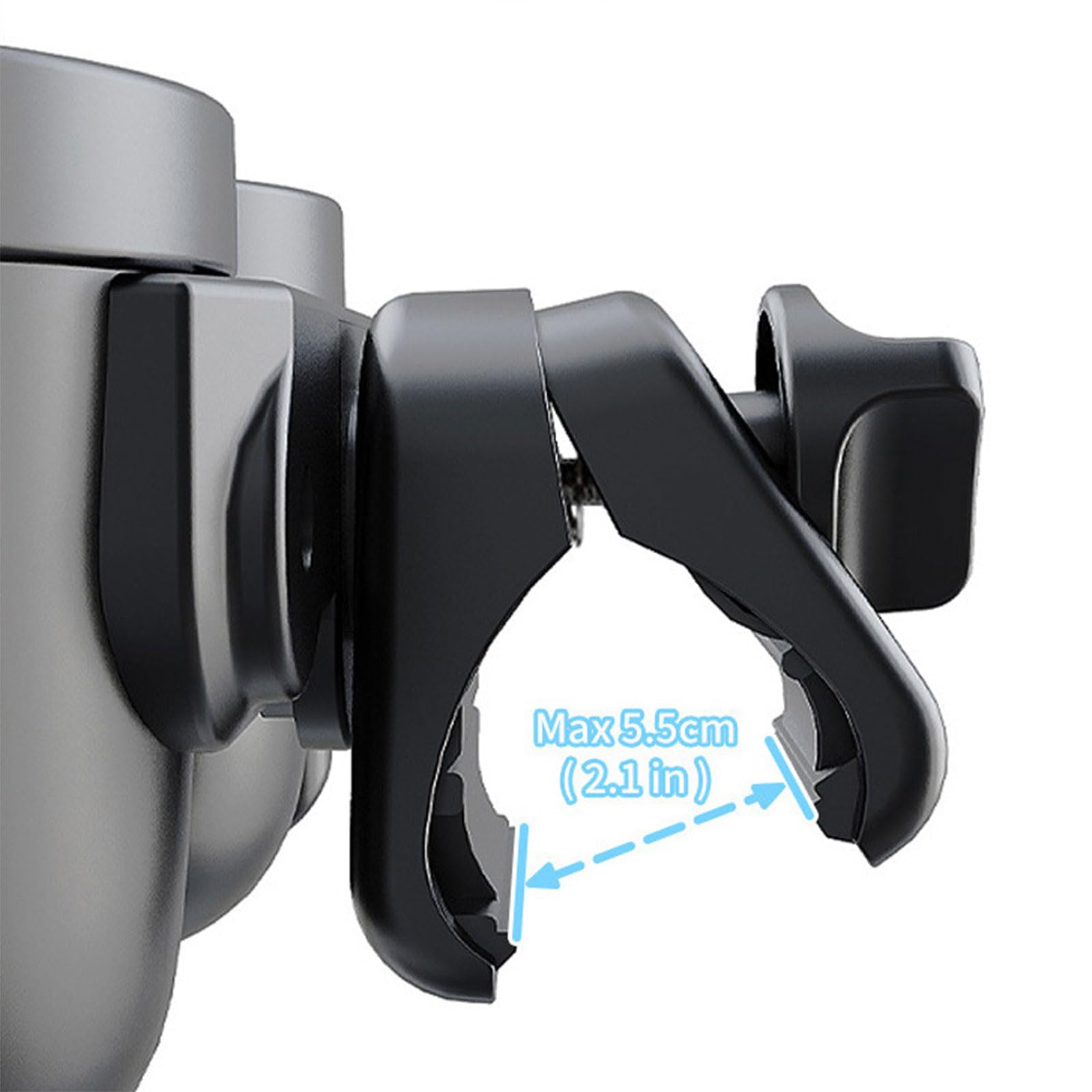 Porte-gobelet double rotatif pour poussette avec support de téléphone portable