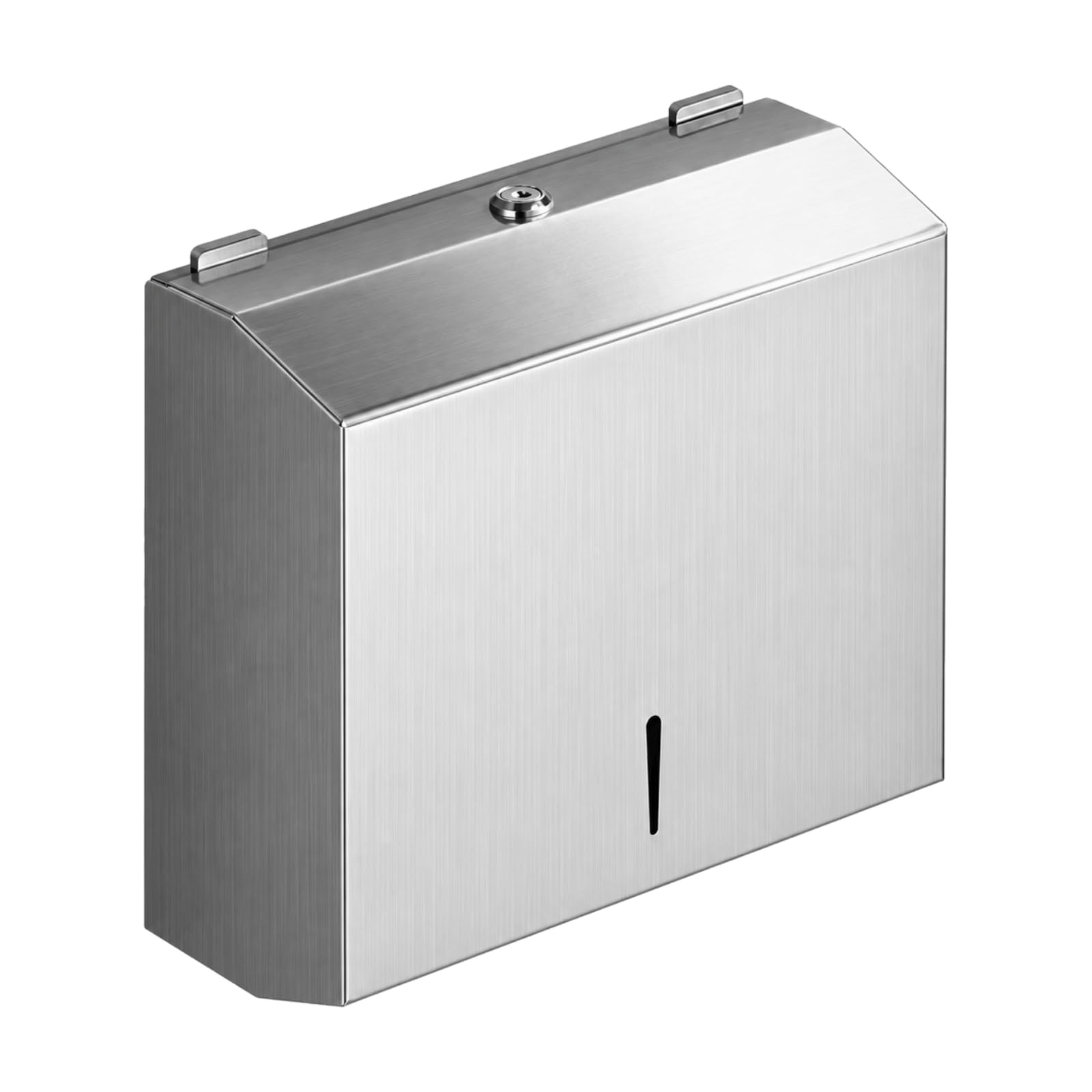 Dispensador Pared Acero Inoxidable sin Taladro Dispensador con BOR Cor ntado Fácil Instalar para Restaurans, Oficinas, Plateado Cepillado