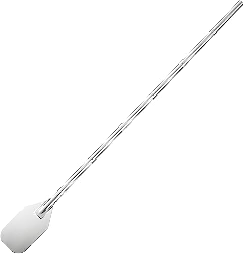 Vivicreate Espátula extra larga de acero inoxidable  Cuchara grande de haya de 24 pulgadas para cocinar, mezclar, preparar cerveza en ollas grandes,
