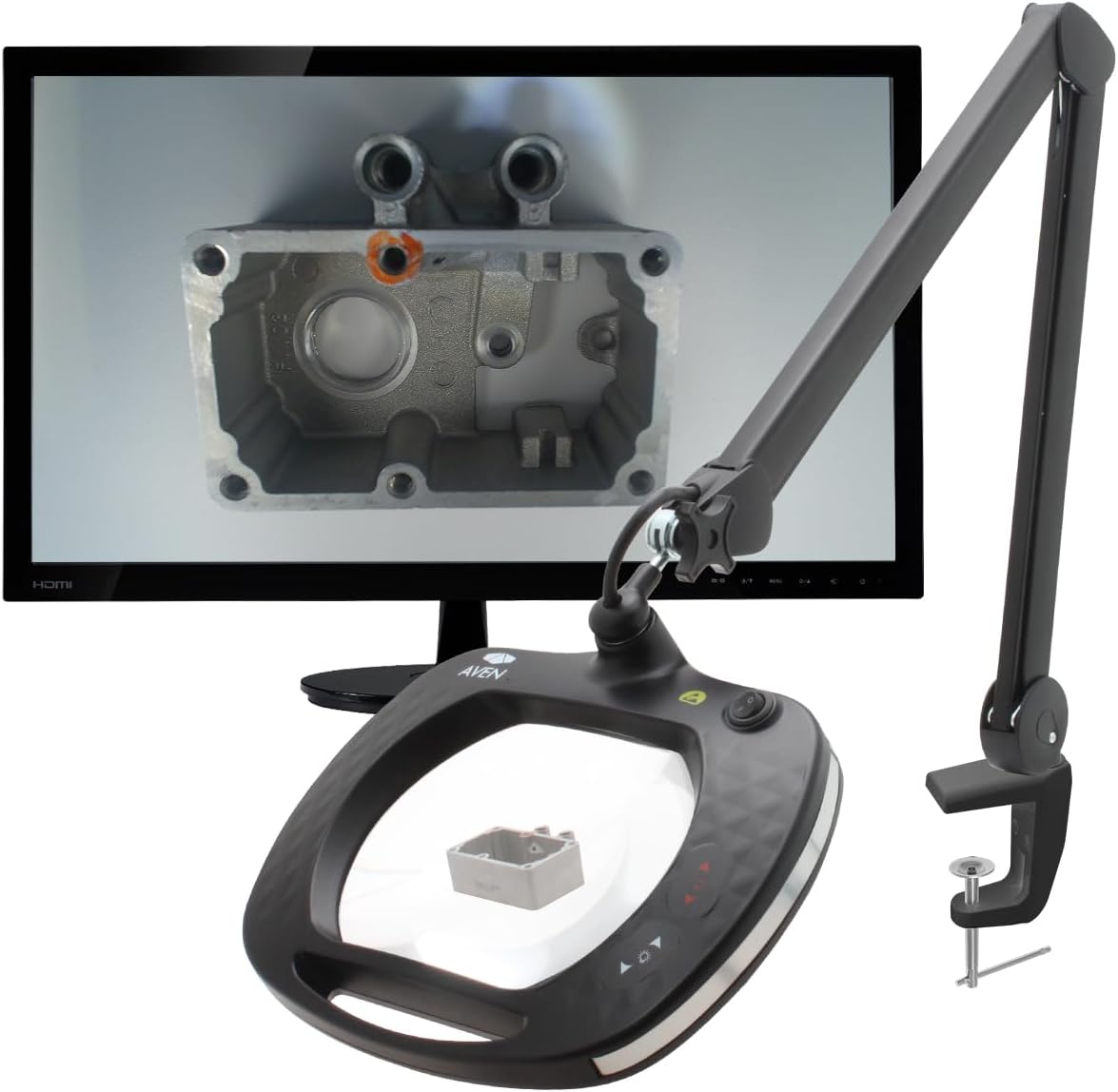 Aven Inspector Magnifying Lamp with Built in Camera,26512-CAM ESD Safe