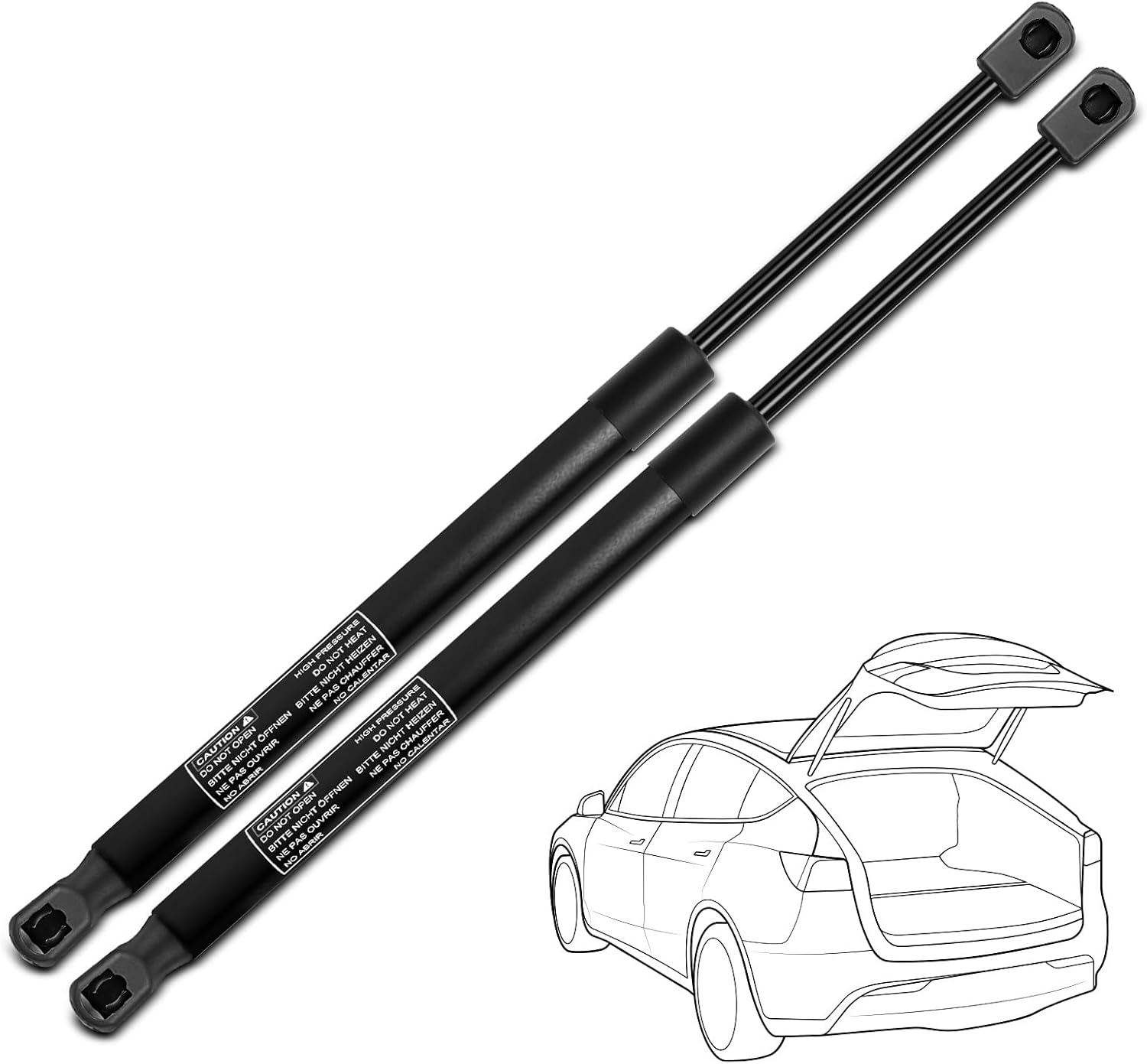 Set of 2 Rear Tailgate Hatch Lift Support Strut Gas Spring Shock Replacement for 2011-2015 BMW F25 X3