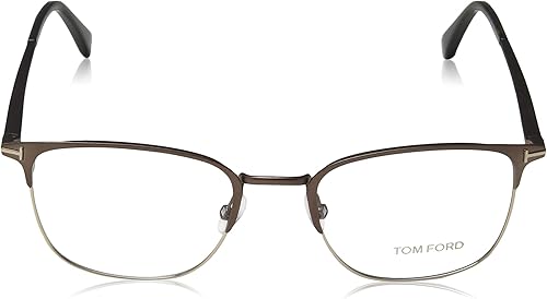 Miniatura 2 de Tom Ford FT5453 - Marcos para lentes - Marco marrón oscuro mate, lentes marrón oscuro mate, 52 FT545352049, Marrón oscuro mate, oro rosa brillante